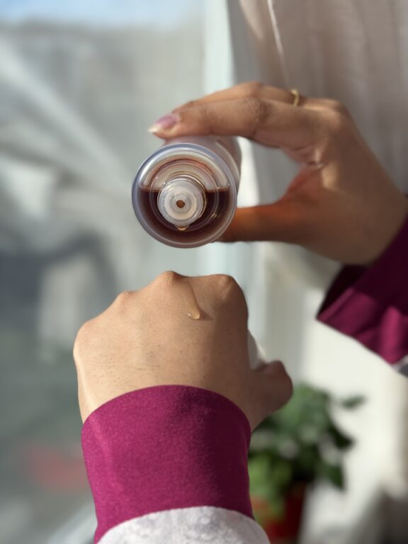 Beauty of Joseon Ginseng Essence Water texture on hand